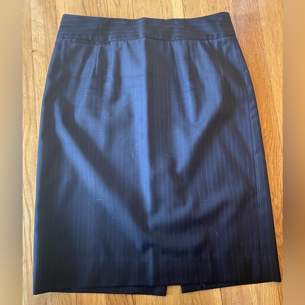 J. Crew Size 6 Skirt - Navy Pinstripe